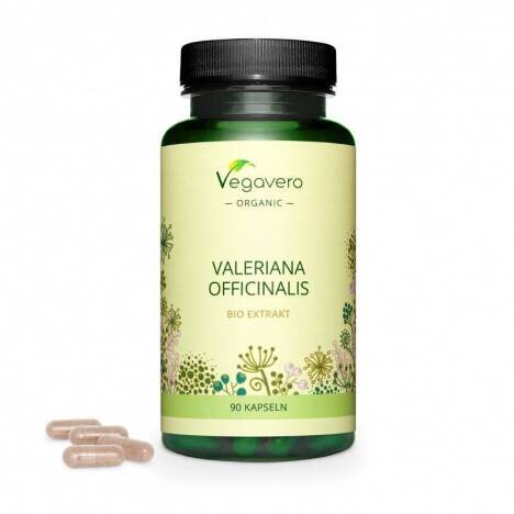 Vegavero Organic Valerian Root Extract, 90 Capsule (Extract din radacina de valeriana)