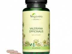 Vegavero Organic Valerian Root Extract, 90 Capsule (Extract din radacina de valeriana)
